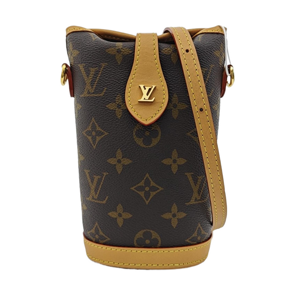 FOLD ME Monogram Coated Canvas Brown