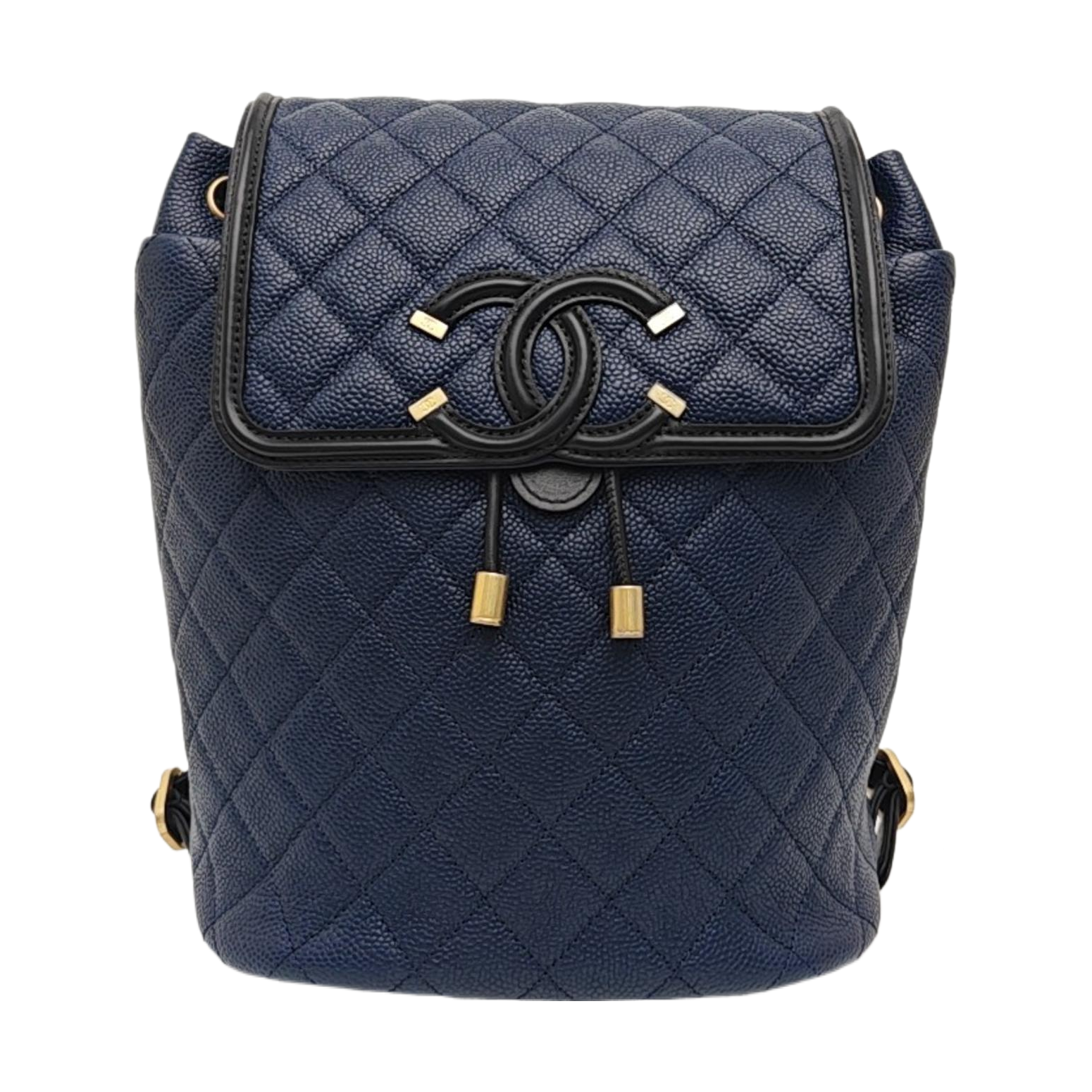 FILIGREE Medium Quilted Grained Calfskin Blue