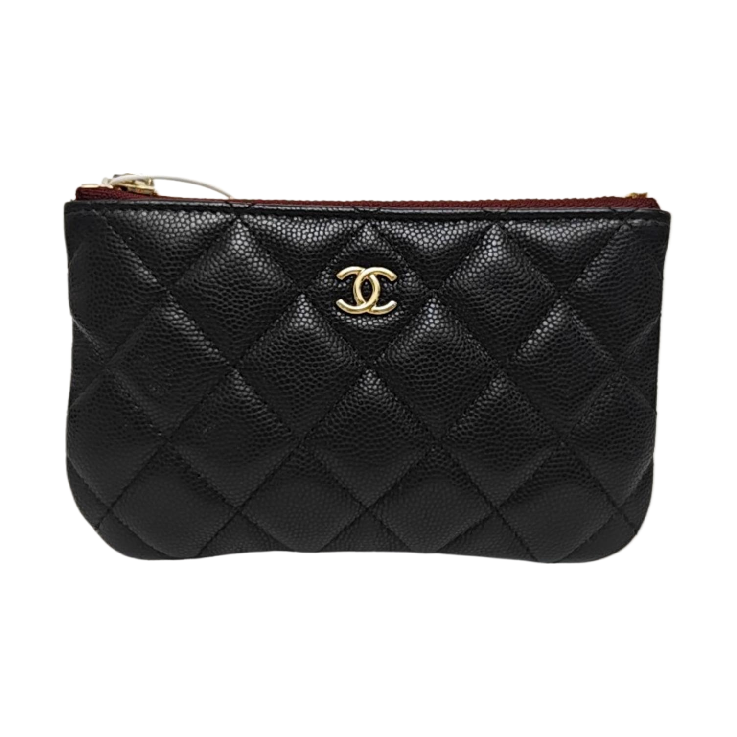 Grained Calfskin Clutch Black