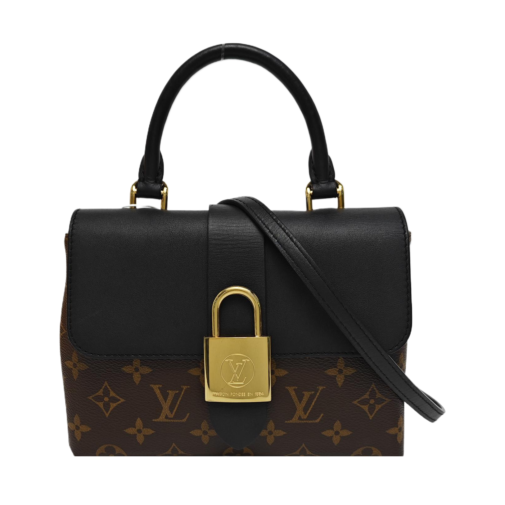 LOCKY BB Monogram Coated Canvas Brown