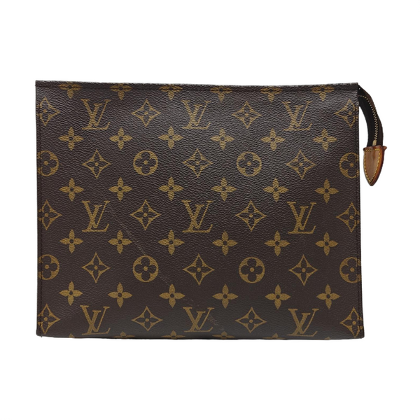 TOILET POCKET 26 Monogram Coated Canvas Brown