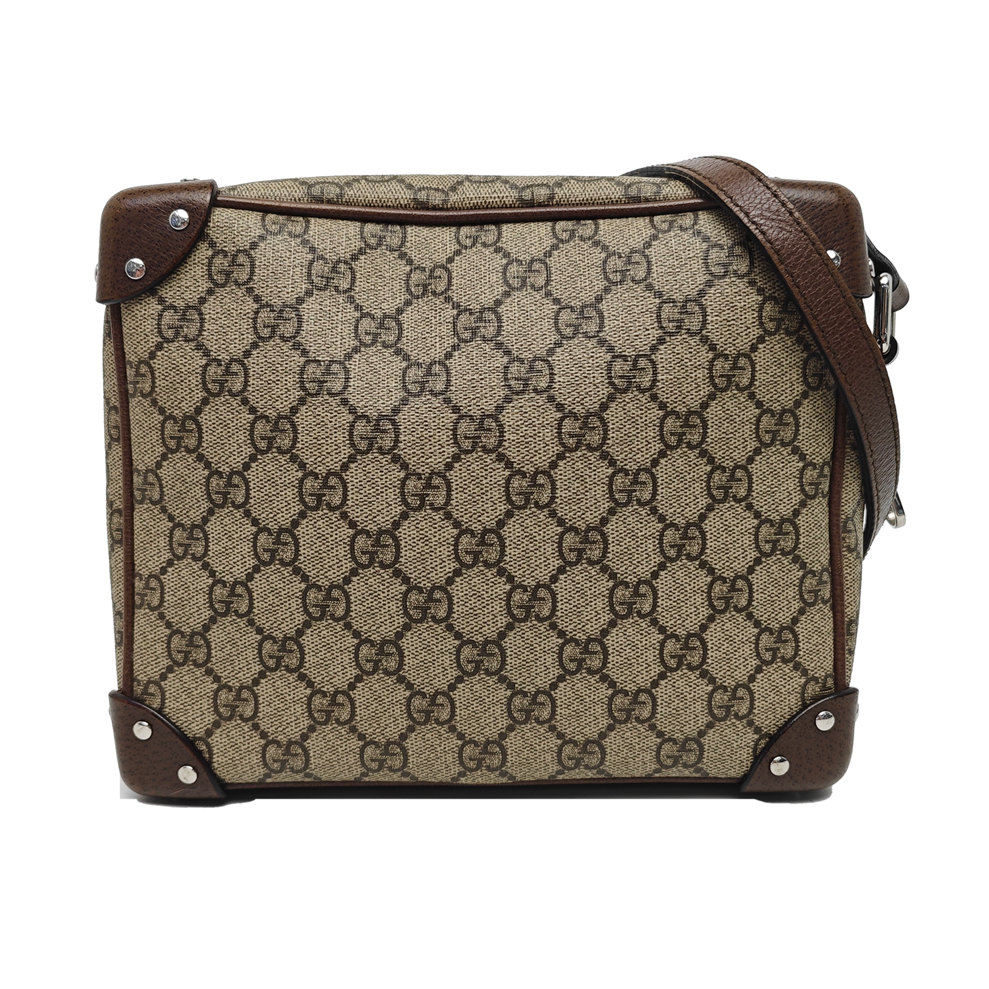 Trunk Monogram Coated Canvas Brown
