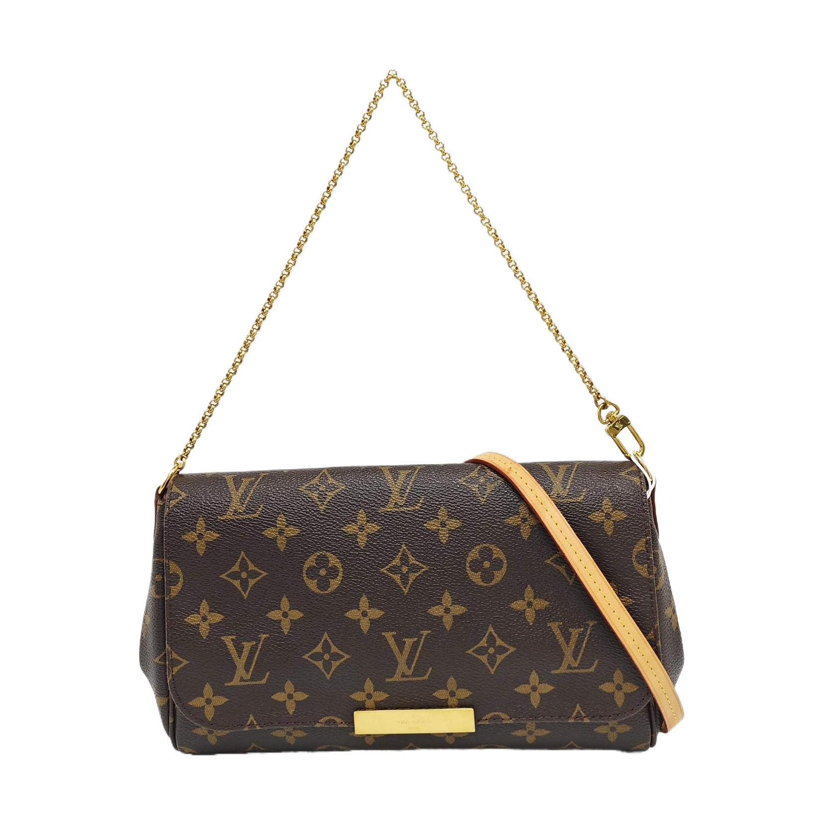 FAVORITE MM Monogram Coated Canvas Brown