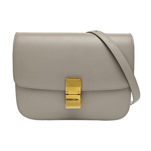 CLASSIC BOX Medium Calfskin Gray