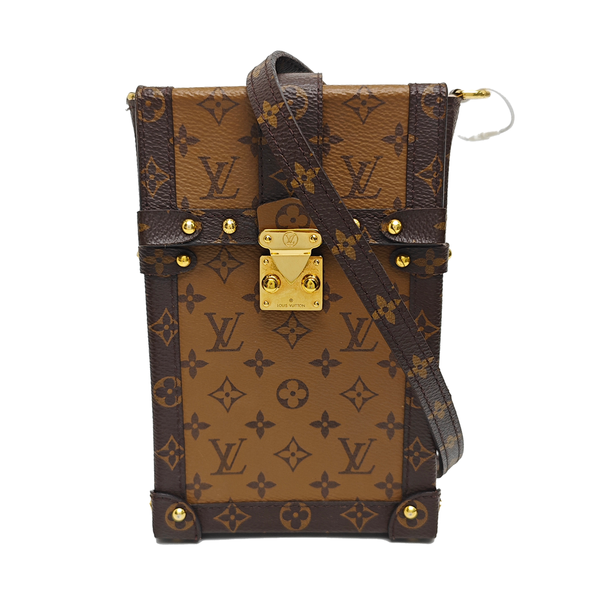 TRUNK Monogram Coated Canvas Brown