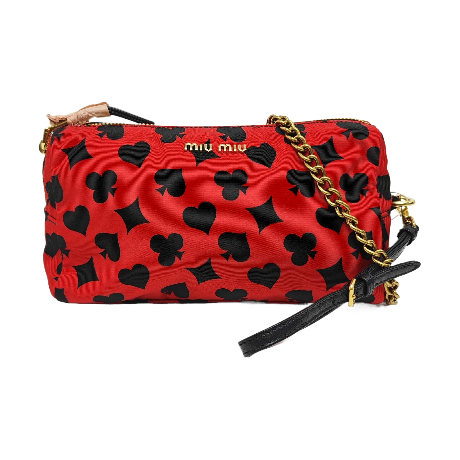 Nylon Shoulder Bag Red