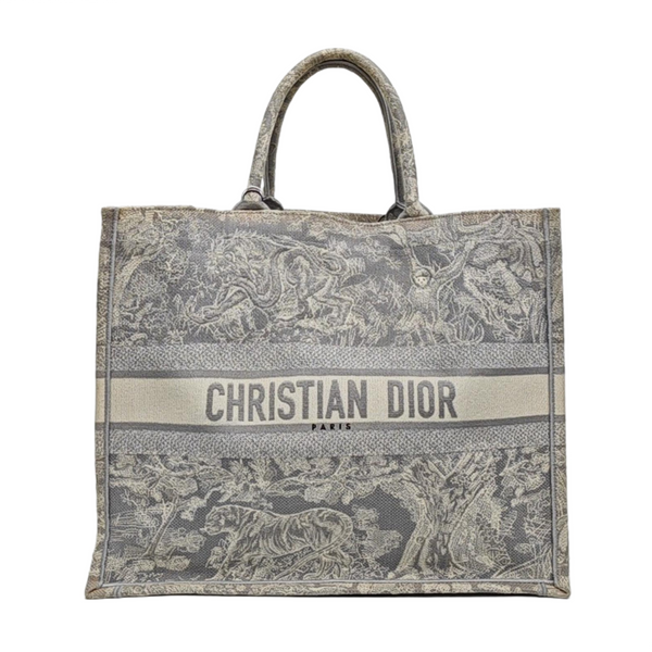 Book Tote Large Fabric Gray