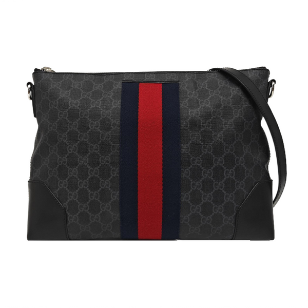 Rania Monogram Coated Canvas Black