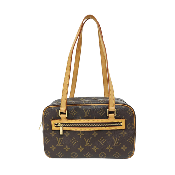 CITE MM Monogram Coated Canvas Brown