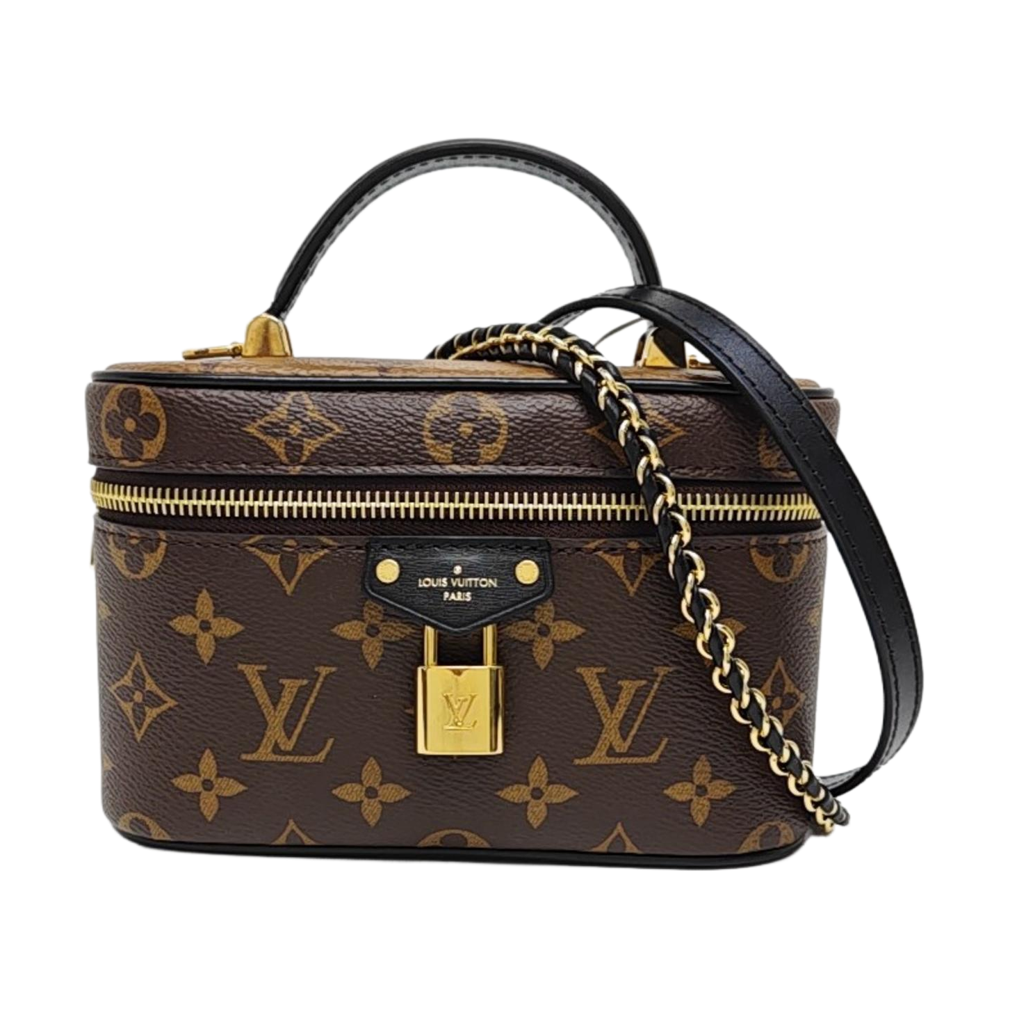 Vanity Chain Pouch Monogram Coated Canvas Brown