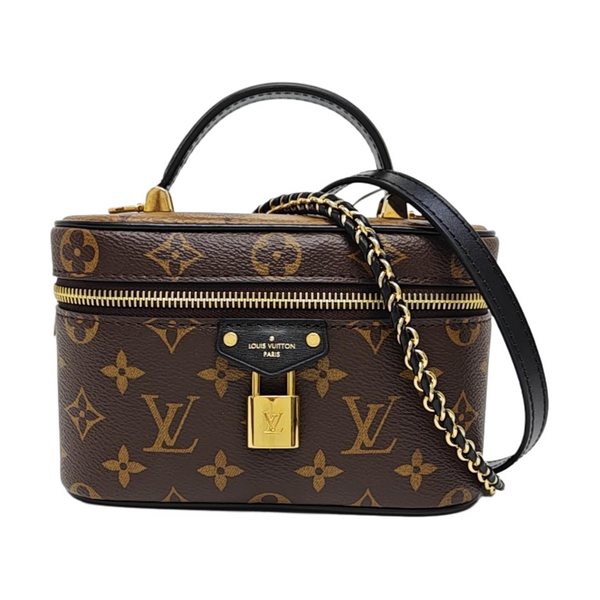 Vanity Chain Pouch Monogram Coated Canvas Brown