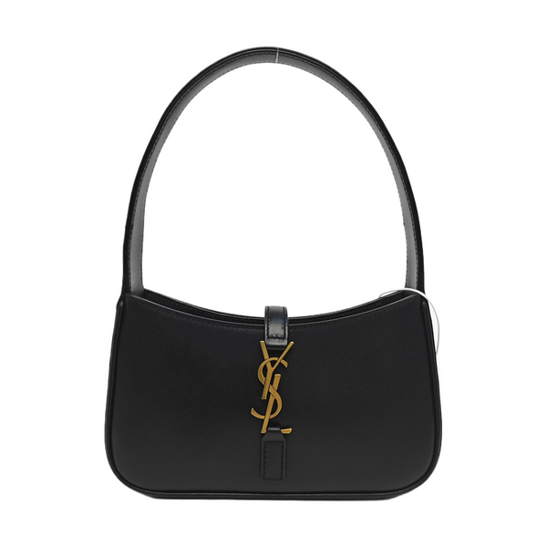 Authenticated pre-owned  LE 5 À 7 Calfskin Black - Top Handle Bag at Looply
