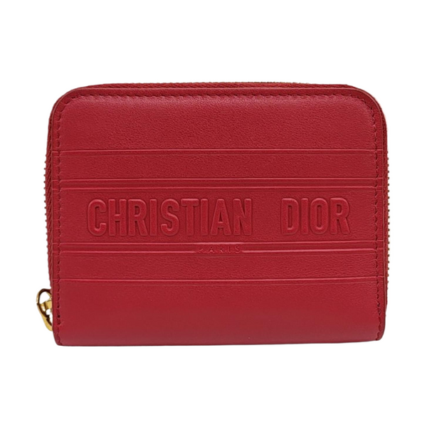 Calfskin Coin Purse Red