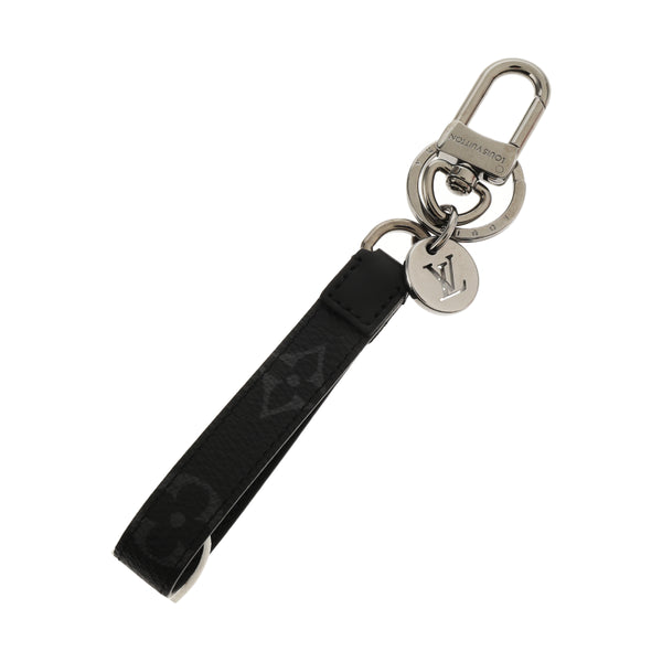 Colgante para bolso de lona revestida negra