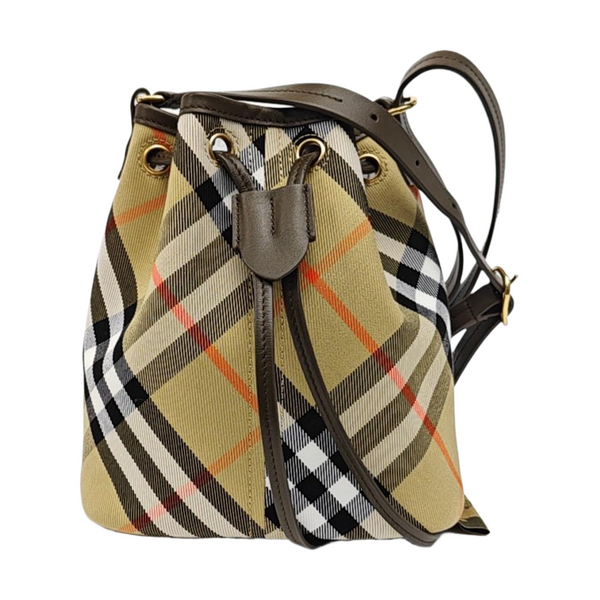 Canvas Bucket Bag Mini Beige