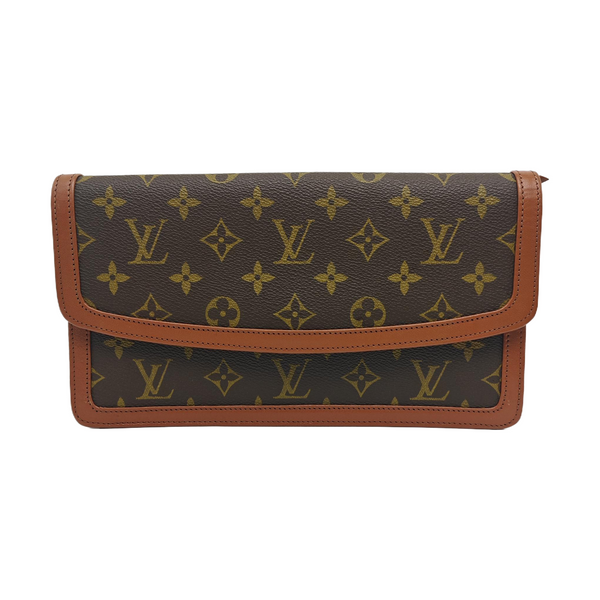 DAME Monogram Coated Canvas Brown