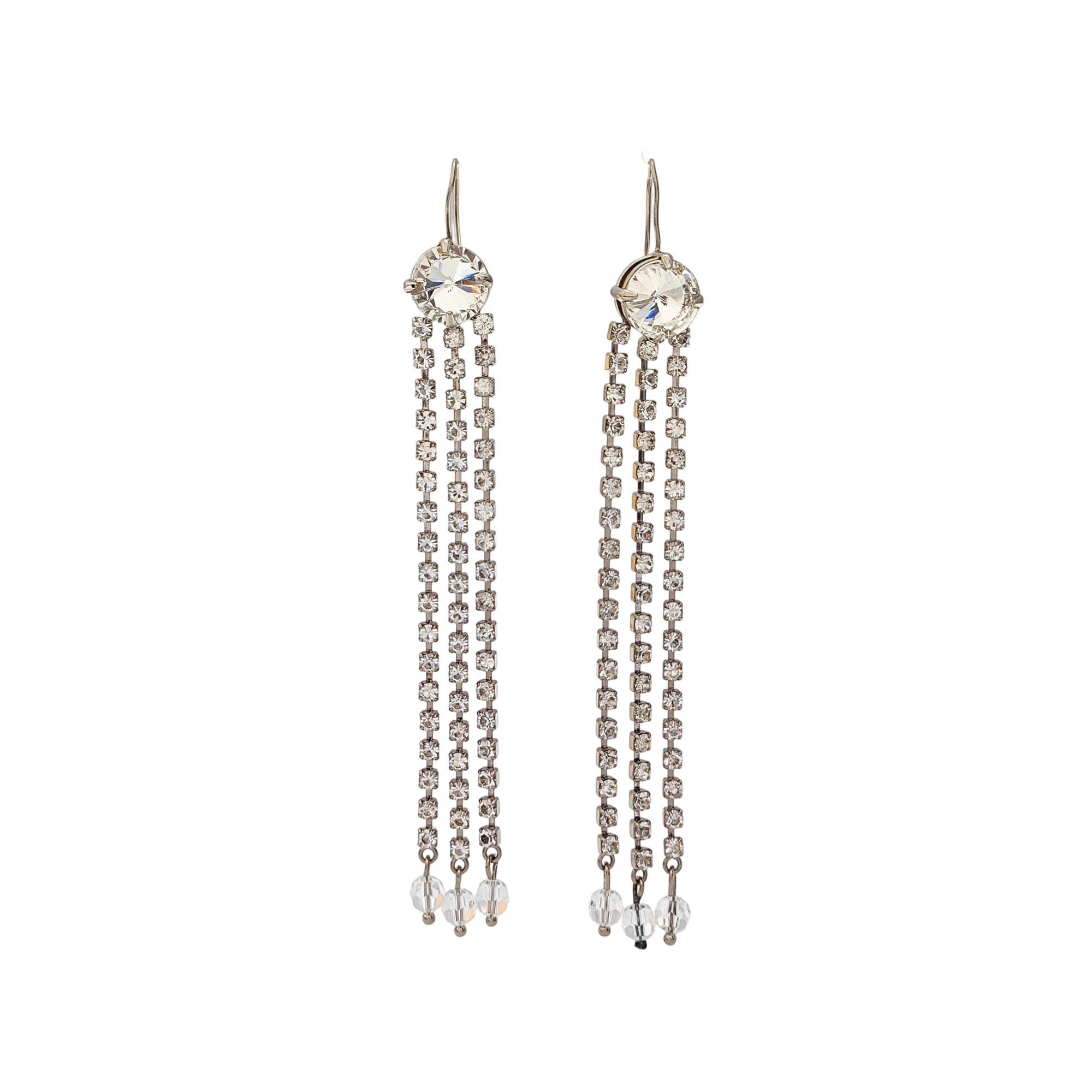 Metal Silver Earrings