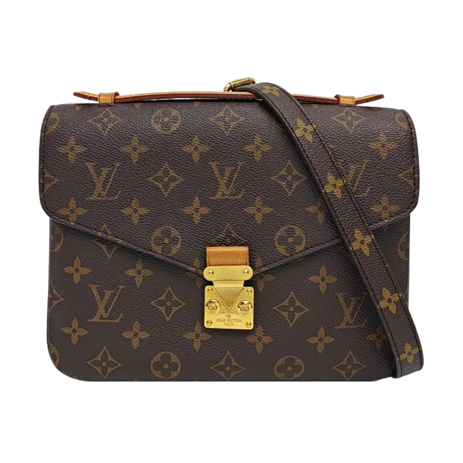 MONCEAU 26 Monogram Coated Canvas Brown