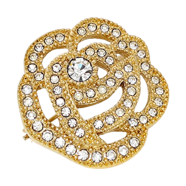 Metal Gold Brooch