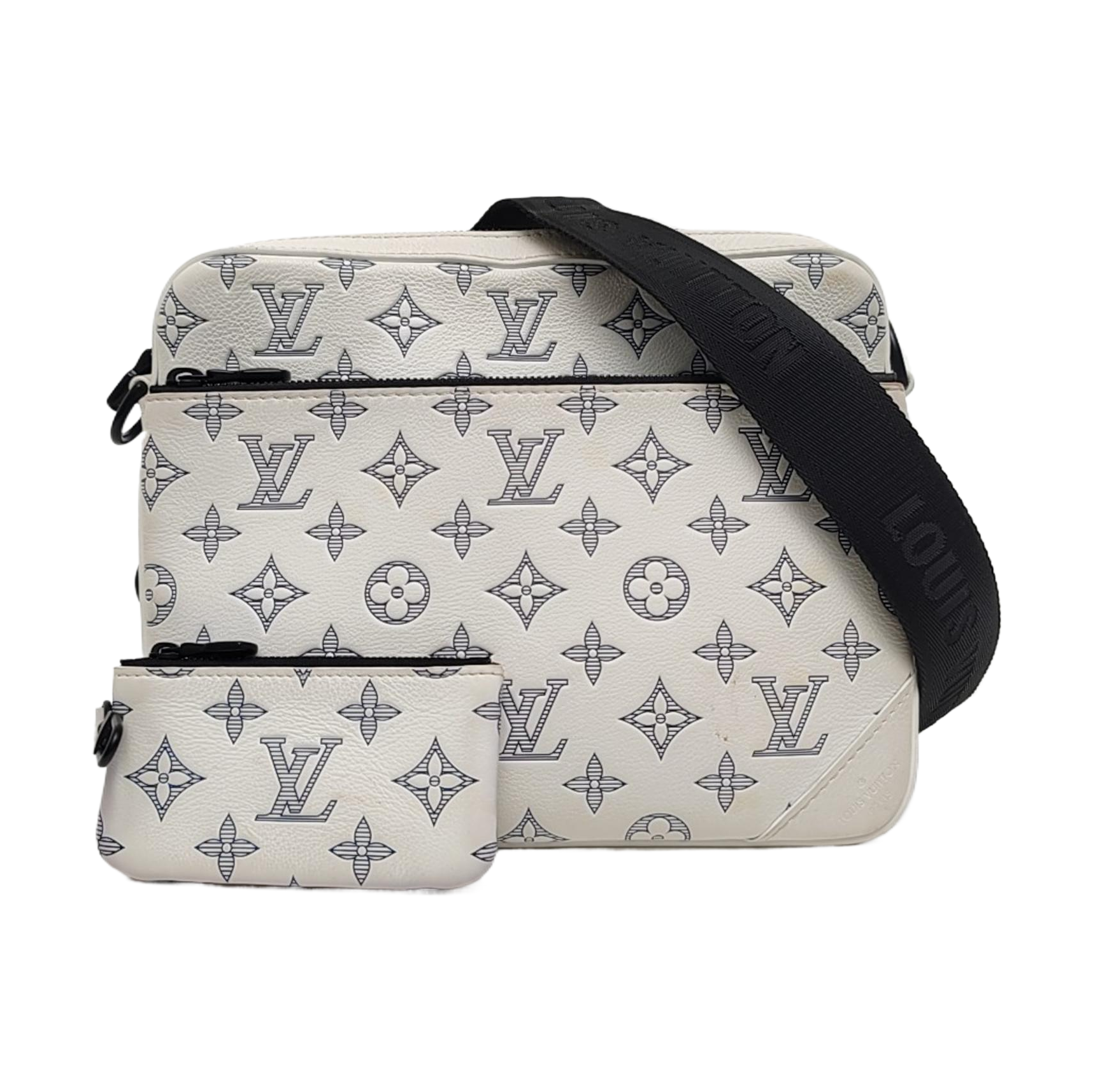 DUO Monogram Calfskin White