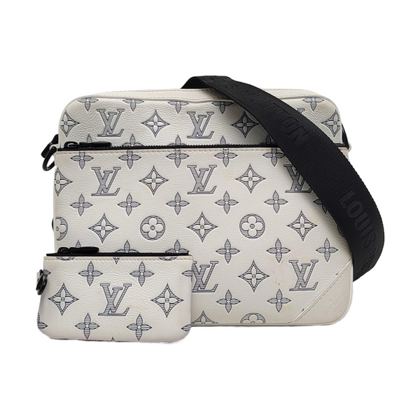 DUO Monogram Calfskin White