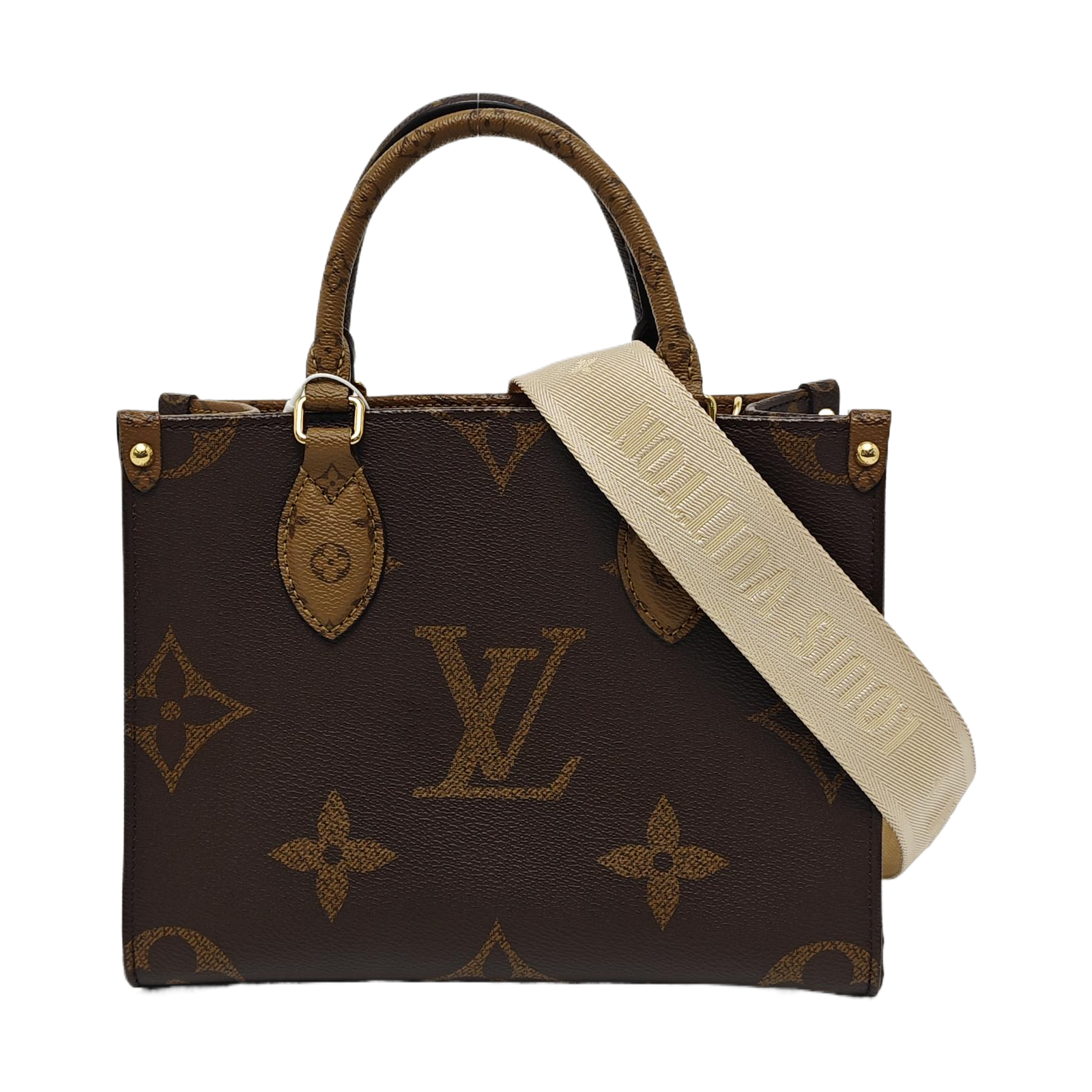ONTHEGO PM Monogram Coated Canvas Brown