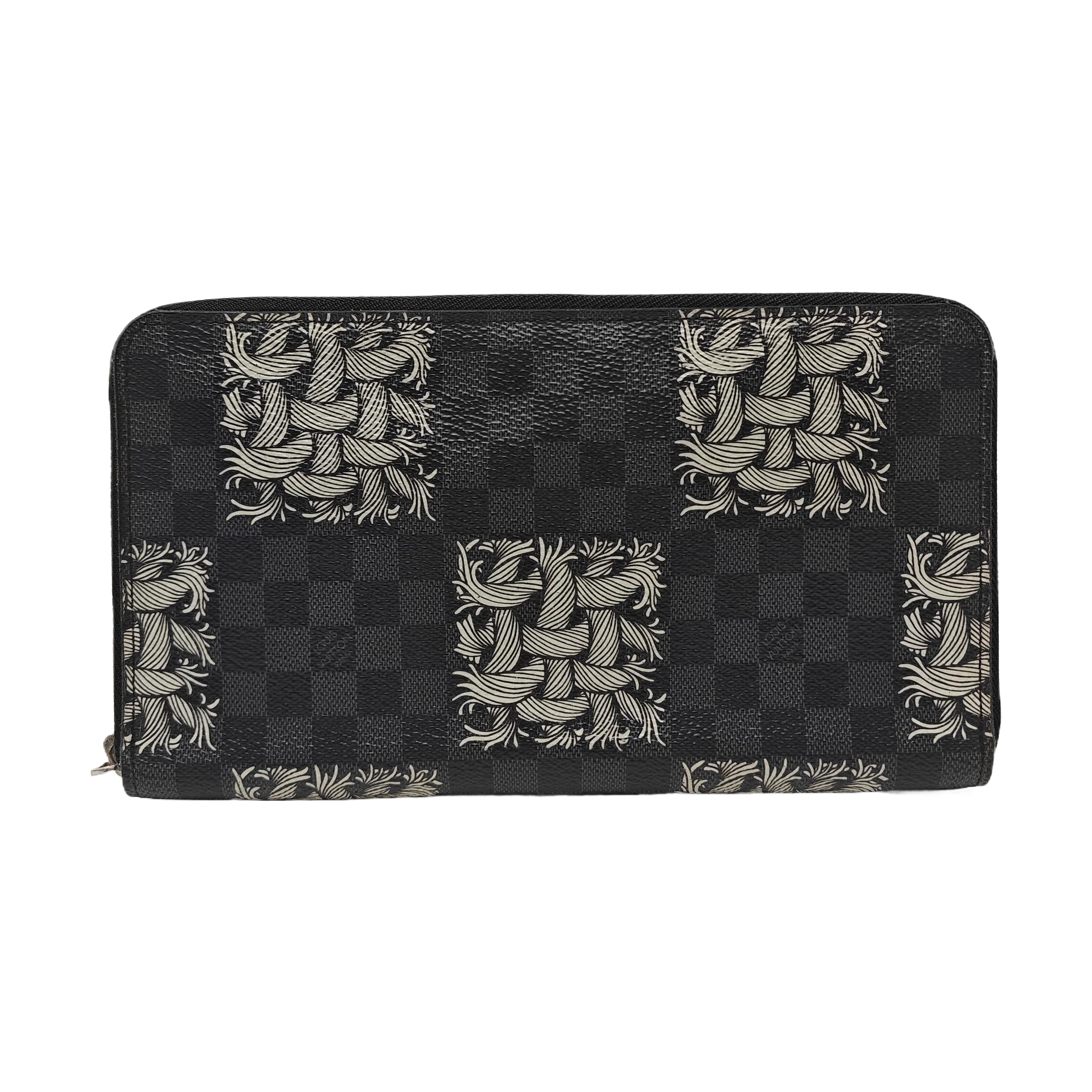 ZIPPY Damier Graphite Coated Canvas Black Wallet