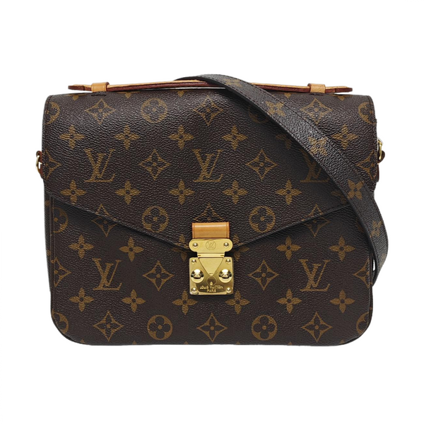 MÉTIS MM Monogram Coated Canvas Brown