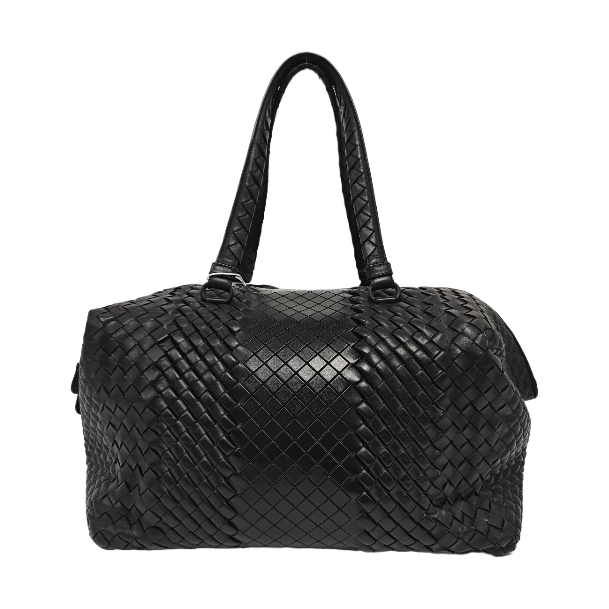 Calfskin Top Handle Bag Black