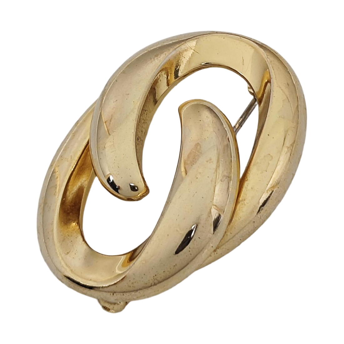 Metal Gold Brooch