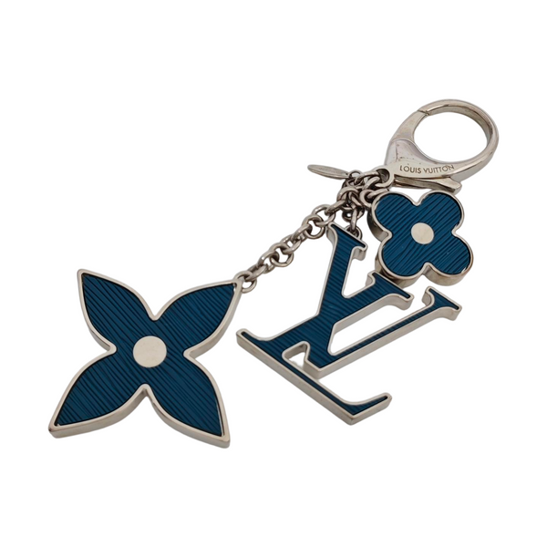 Metal Bag Charm Blue