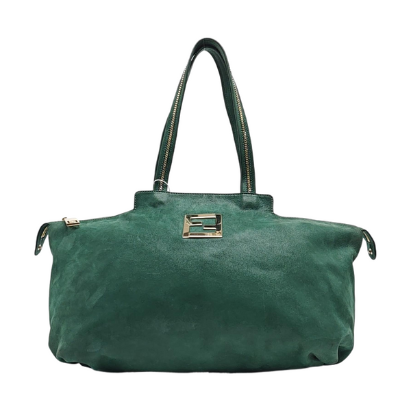 Calfskin Top Handle Bag Green