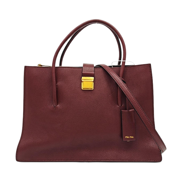 Calfskin Shoulder Bag Red