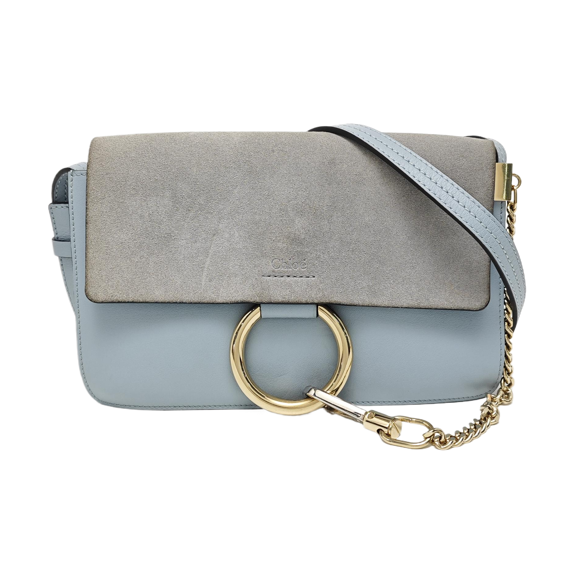 Faye Small Calfskin Blue