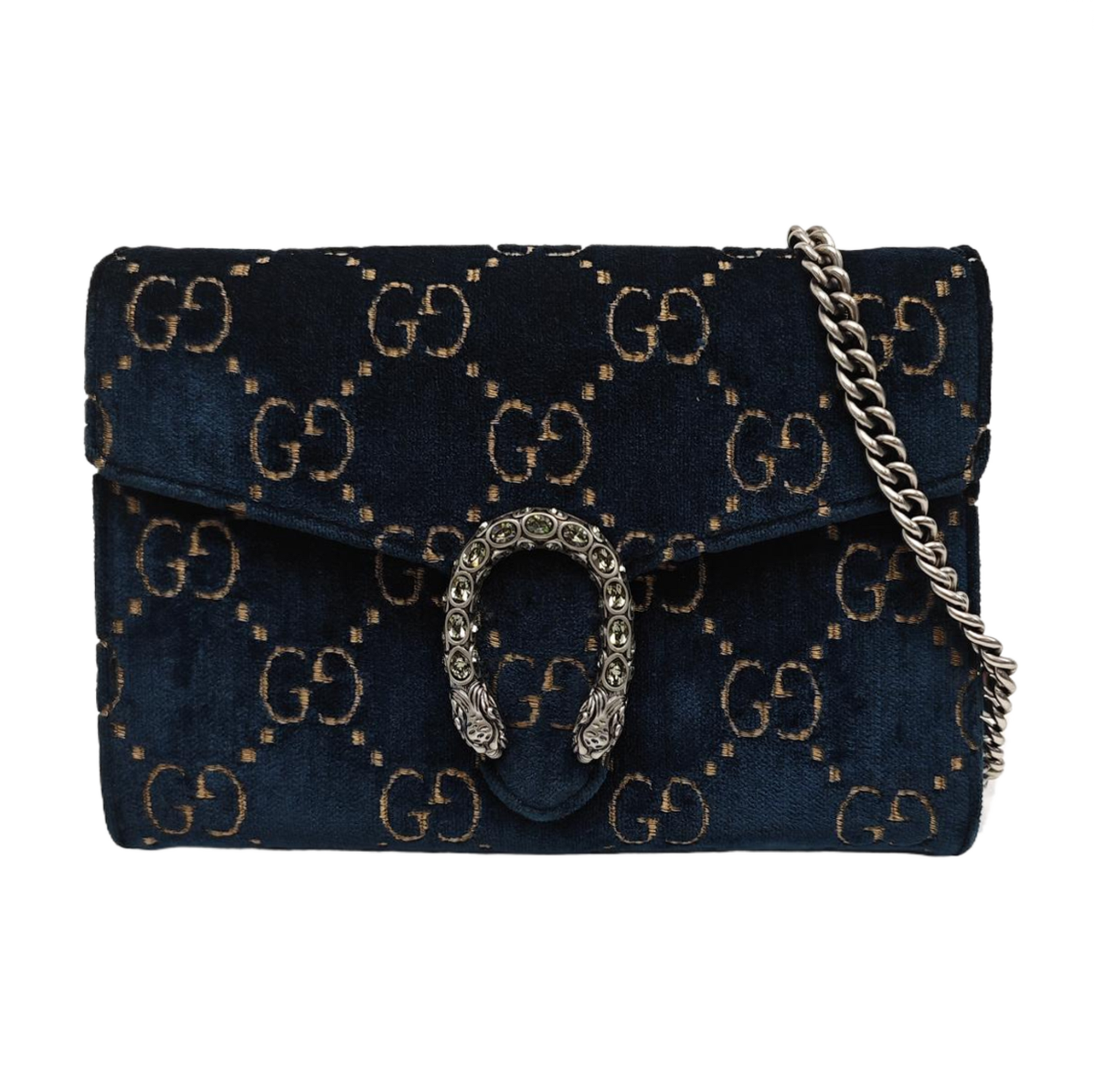 Dionysus Mini Monogram Velvet Blue