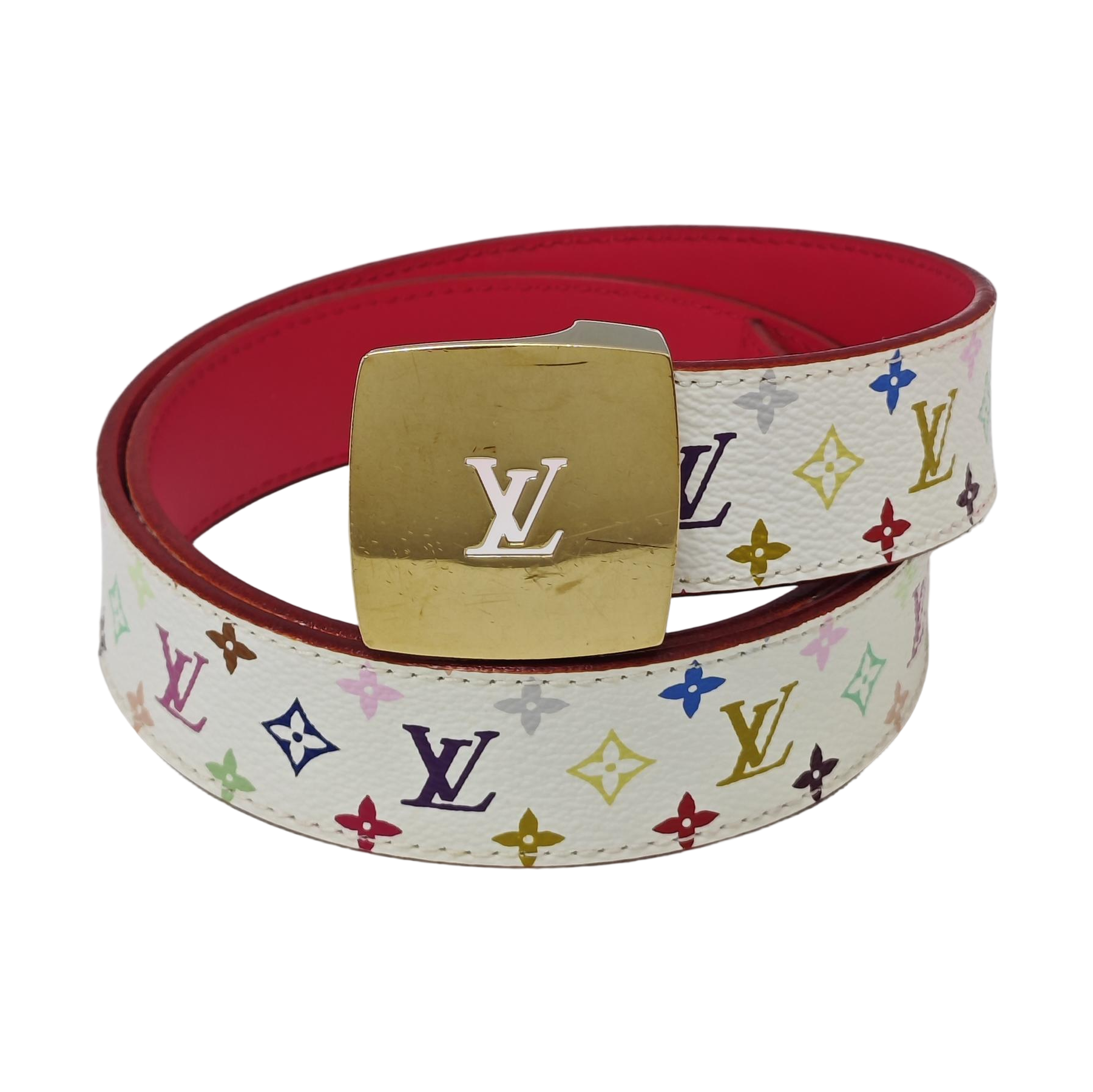 Coated Canvas Belt White