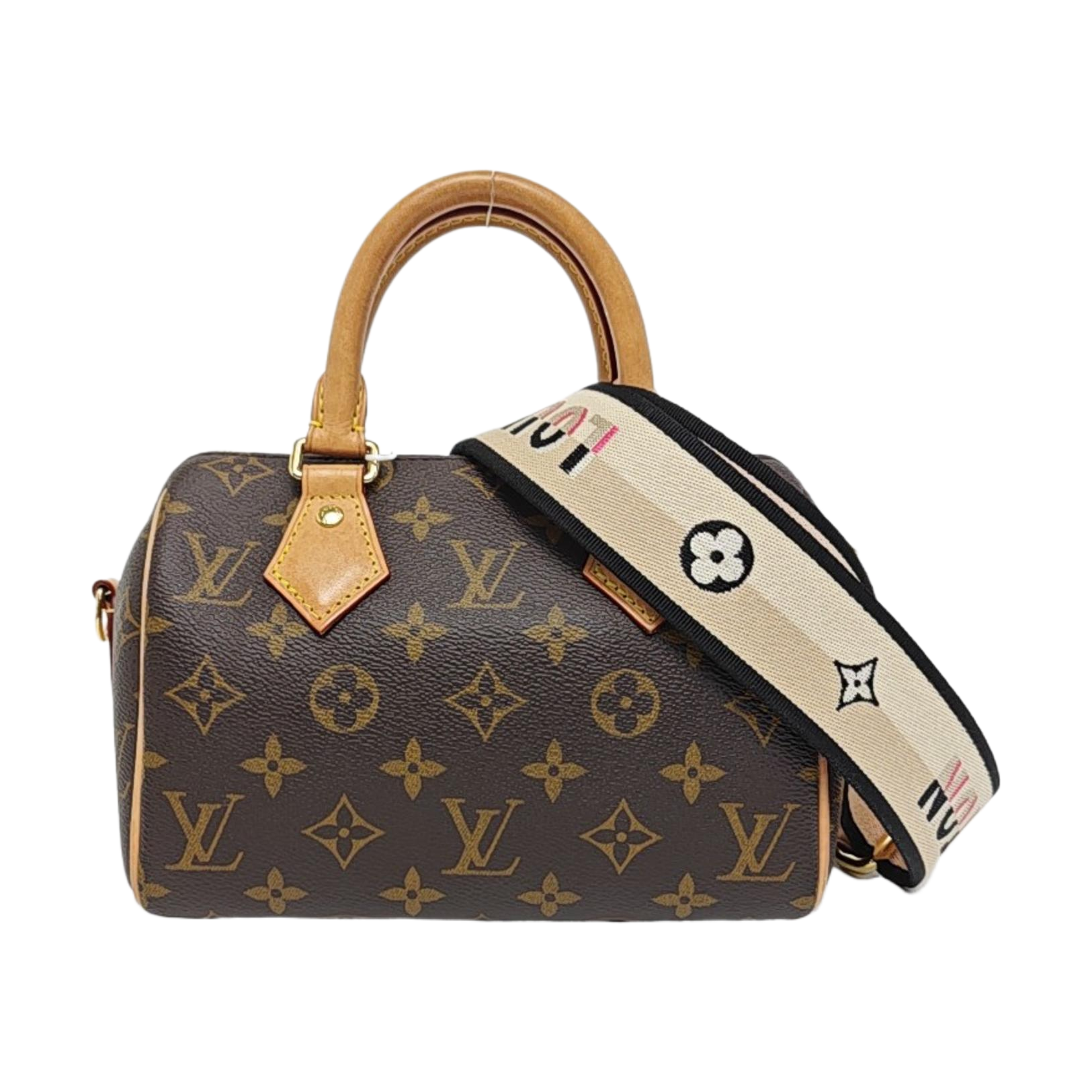SPEEDY 20 Monogram Coated Canvas Brown