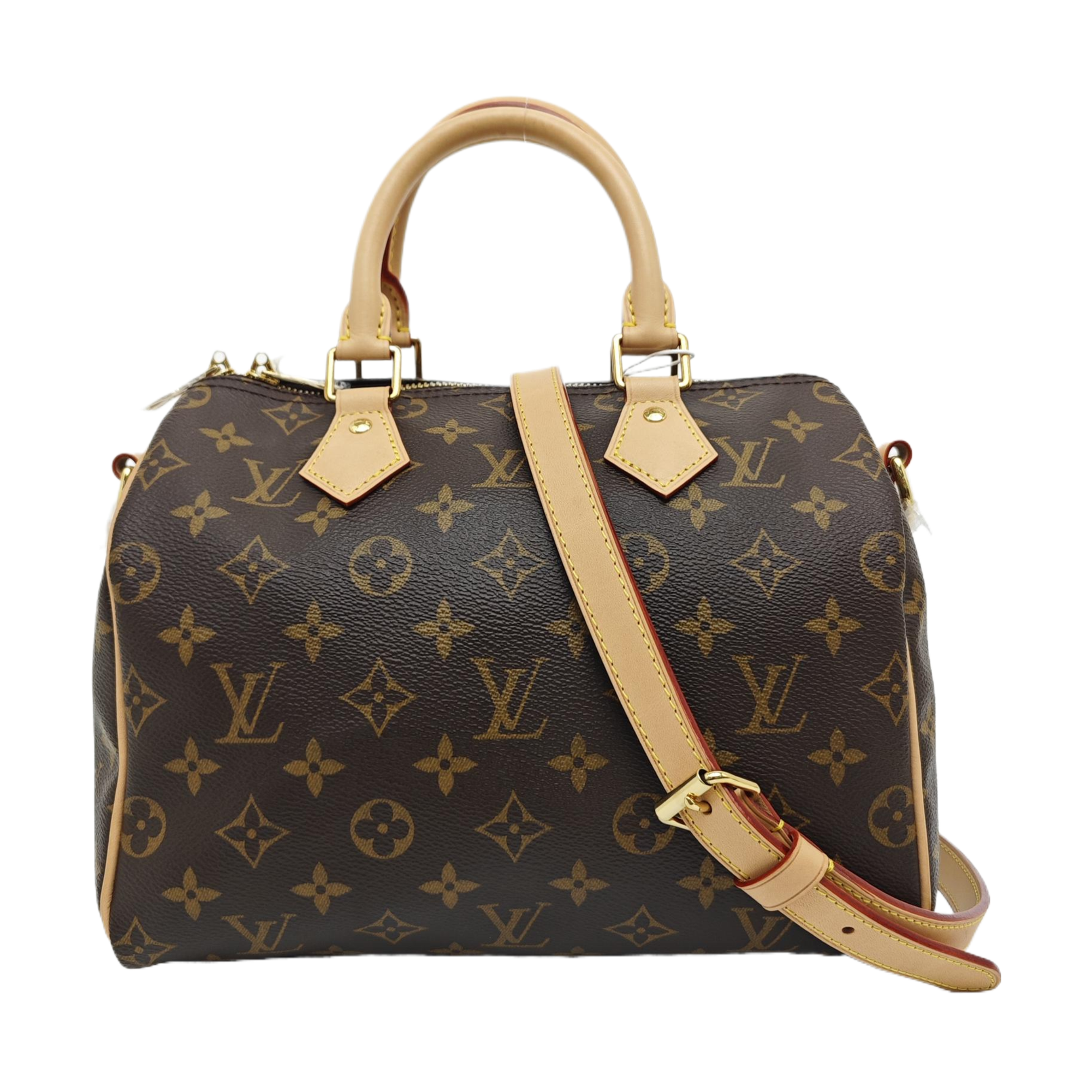 SPEEDY 25 Monogram Coated Canvas Brown