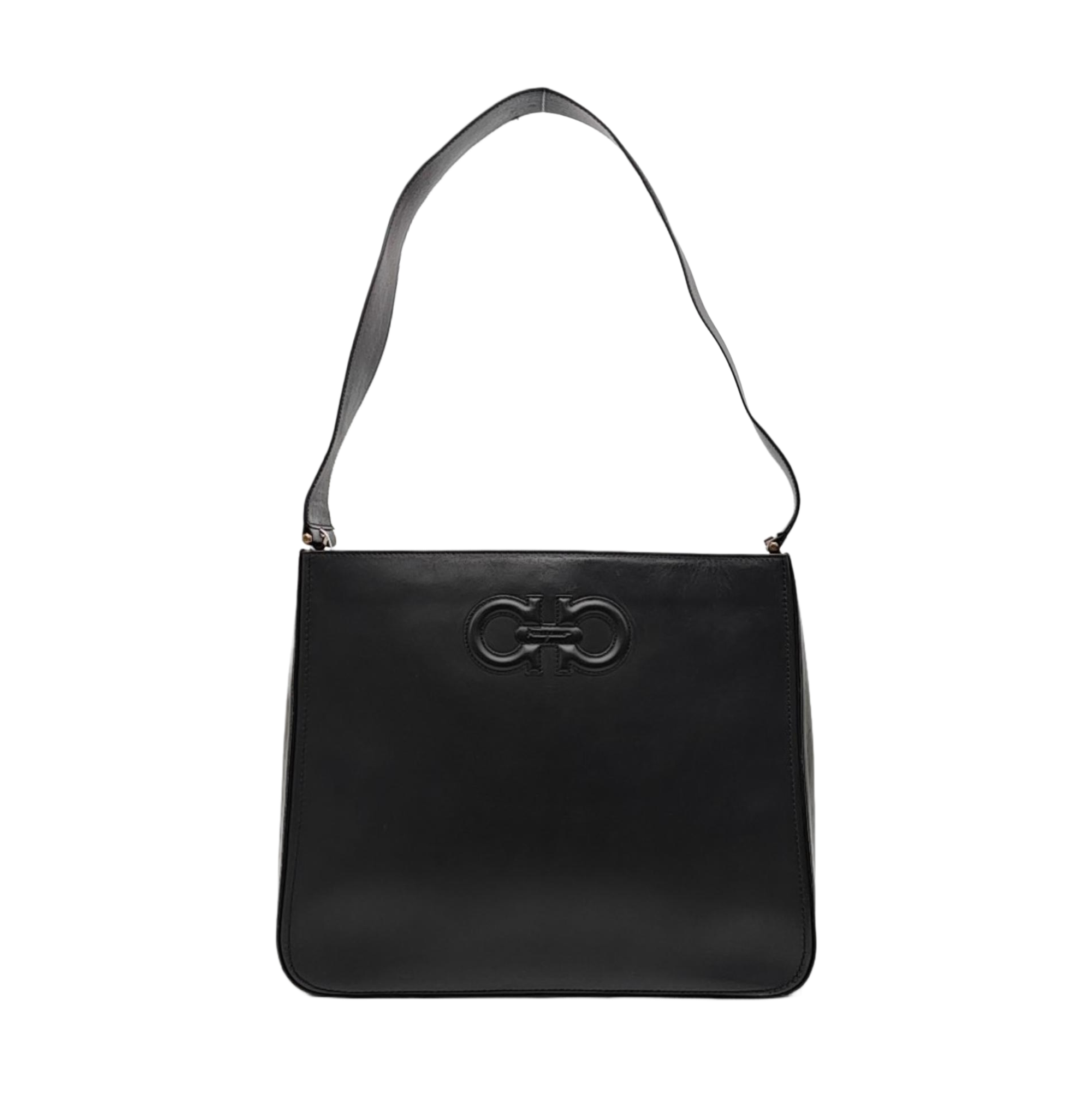 Calfskin Shoulder Bag Black