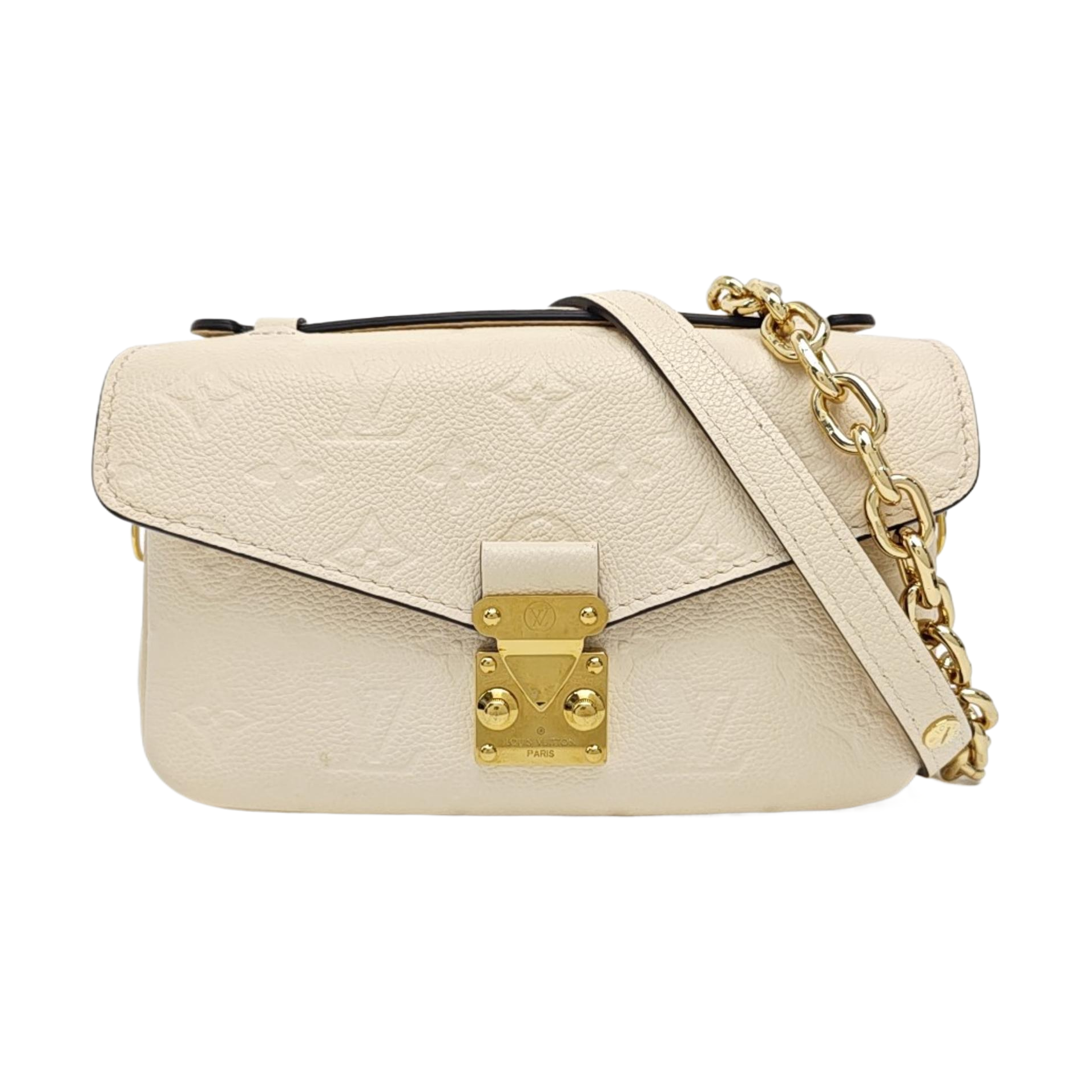 MÉTIS EAST WEST Monogram Calfskin Beige