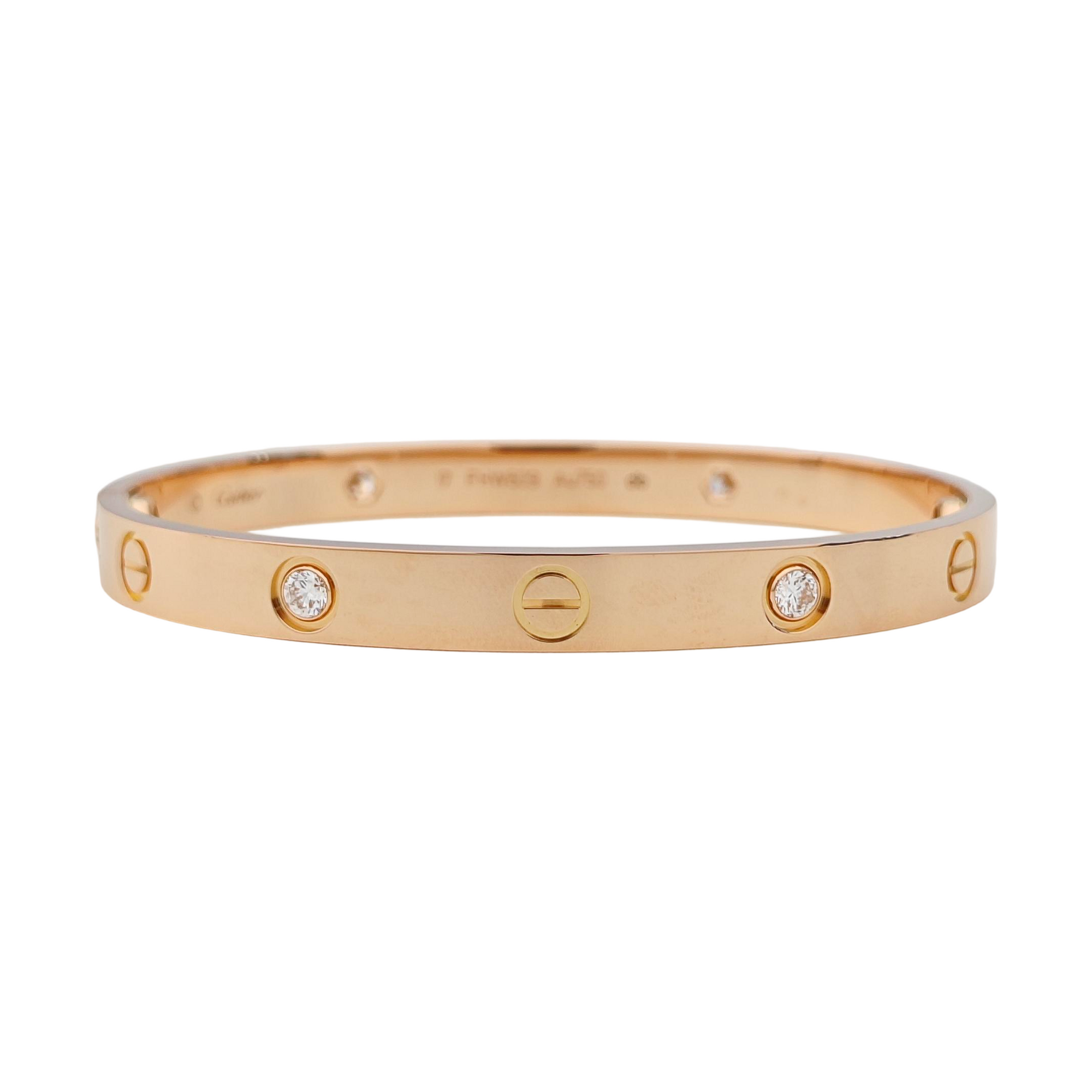 LOVE 18k Rose Gold Bangle