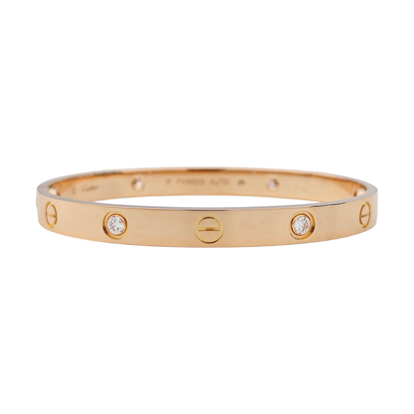 LOVE 18k Rose Gold Bangle