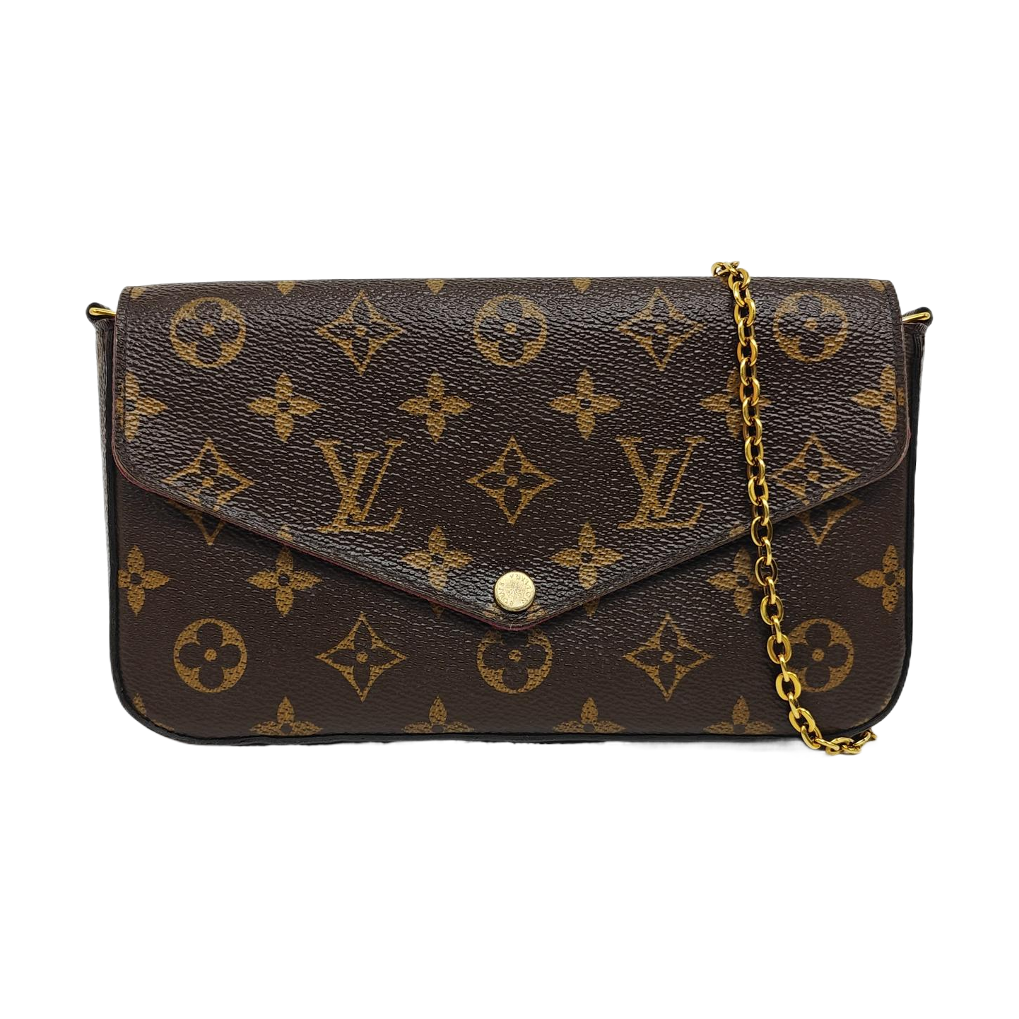 FÉLICIE Monogram Coated Canvas Brown