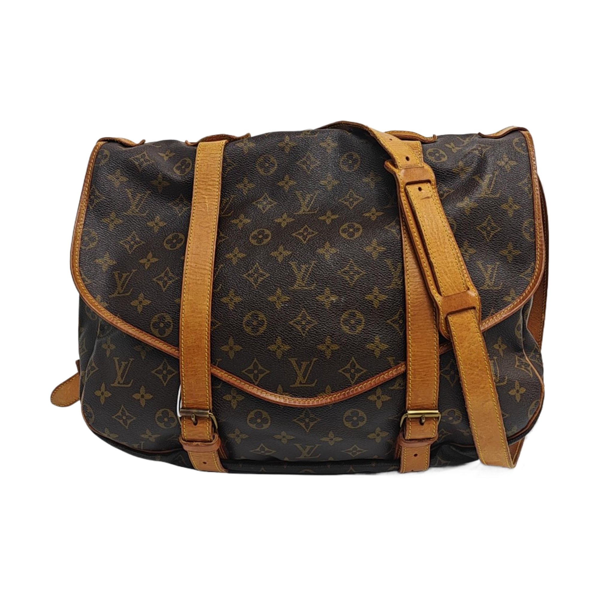 SAUMUR 43 Monogram Coated Canvas Brown