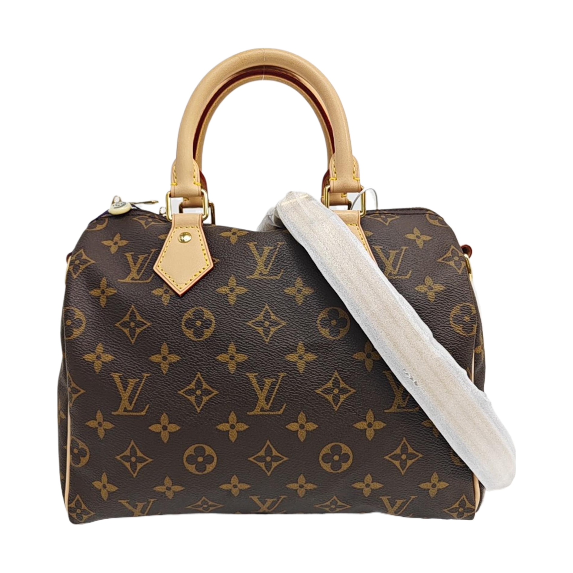 SPEEDY 25 Monogram Coated Canvas Brown