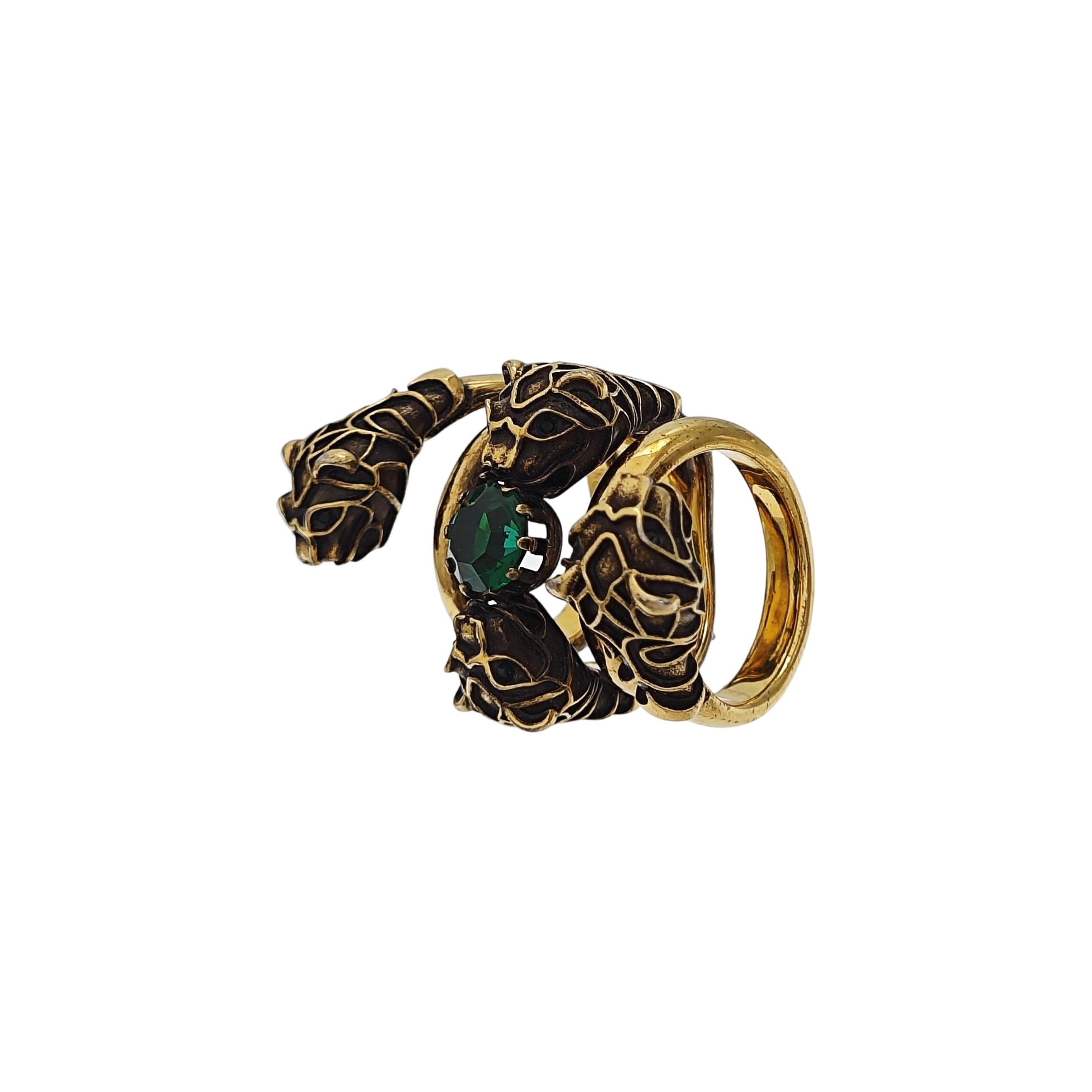 Le Marché Des Merveilles Crystal Gold Ring EU 53