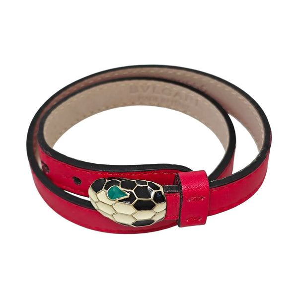 SERPENTI Brass Red Bracelet