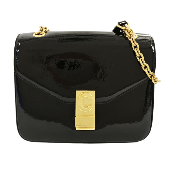 C Medium Patent Leather Black