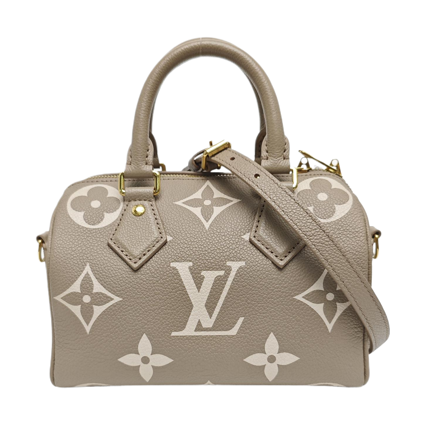 SPEEDY 20 Monogram Calfskin Gray