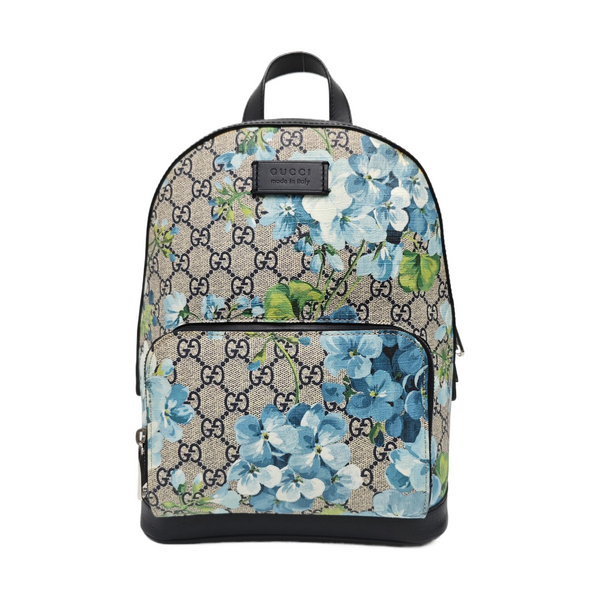 GG Blooms Small Monogram Coated Canvas Black